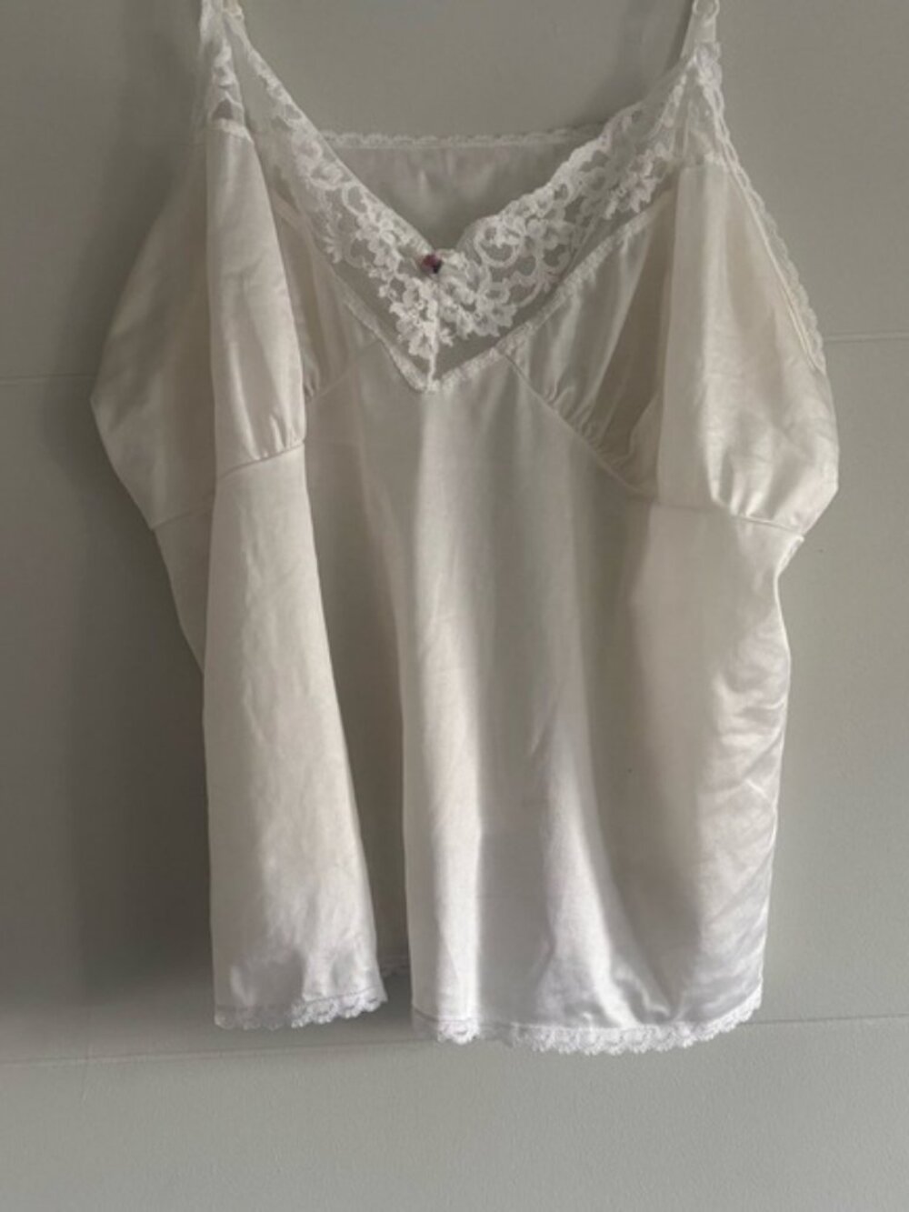 Vintage White Lace Relaxed Camisole Top